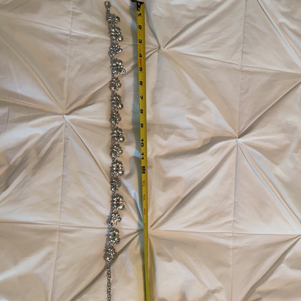 Talbots Rhinestone & Silvertone Statement Necklace - image 5